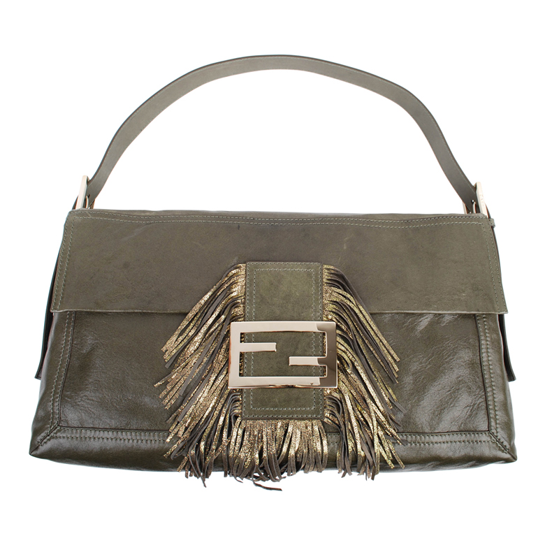 8F0005 Fendi in pelle nappa grande baguette